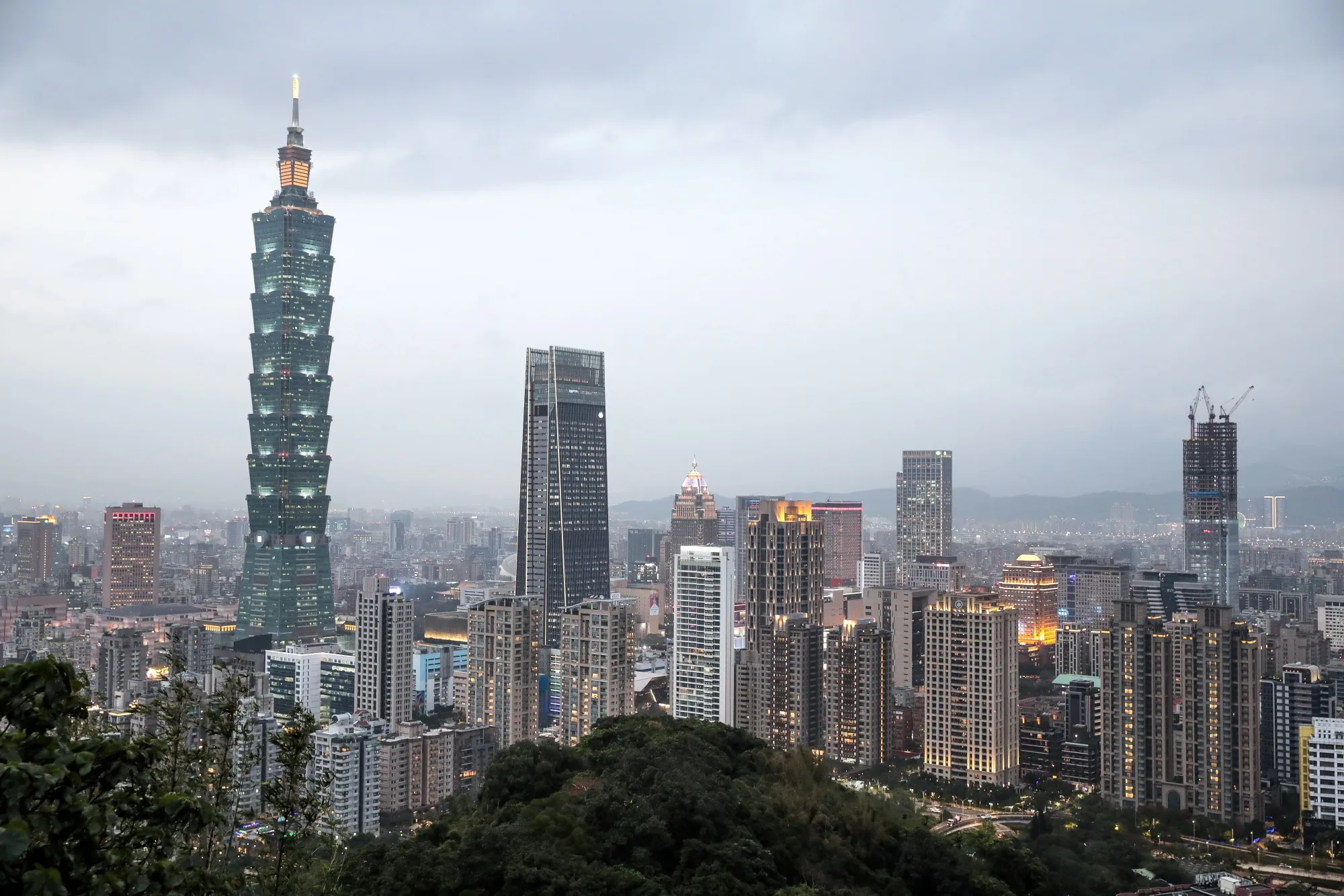 General Views of Taipei Ahead of GDP Figures