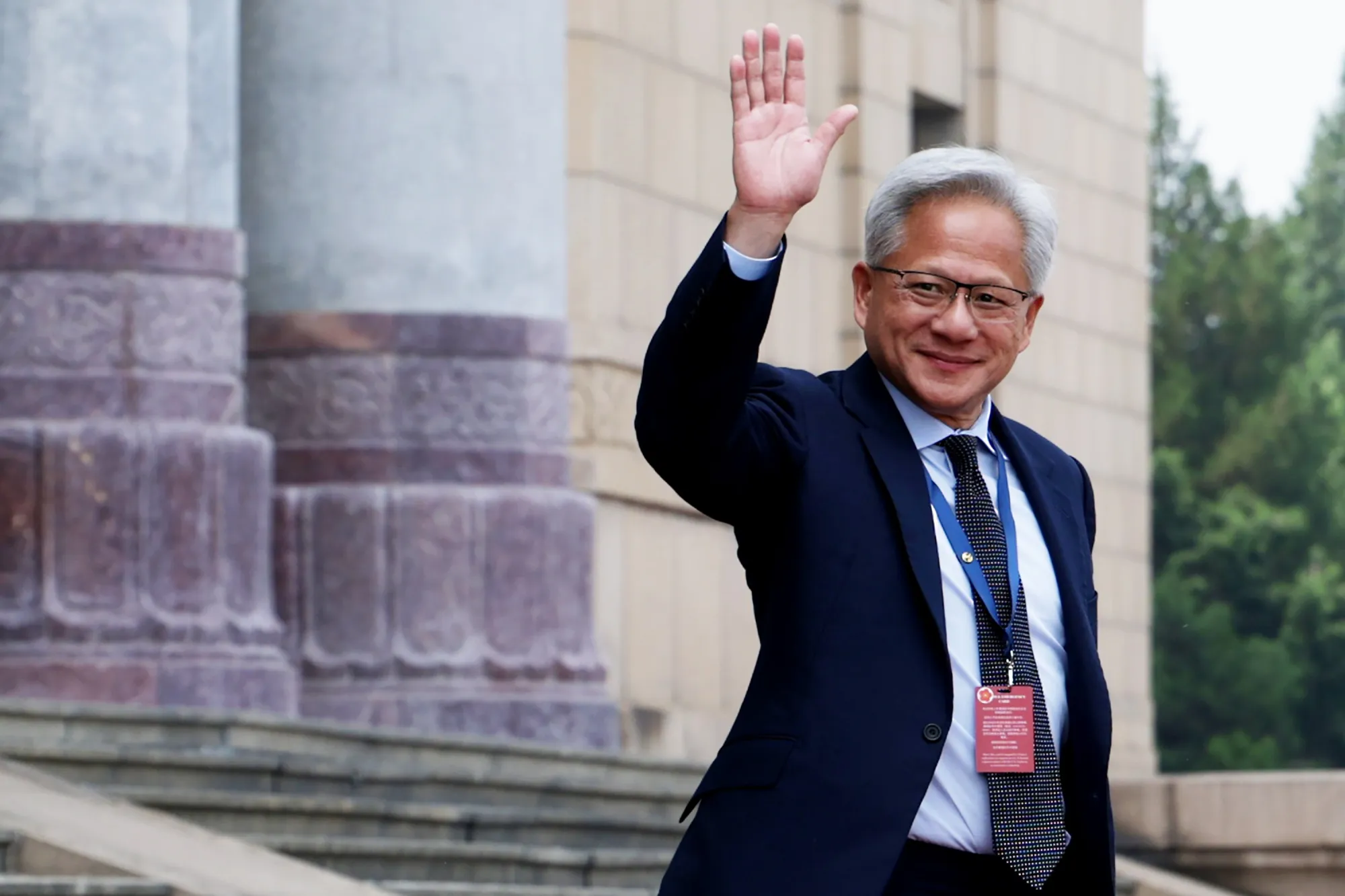 Jensen Huang at the Great Hall of the People on May 14.