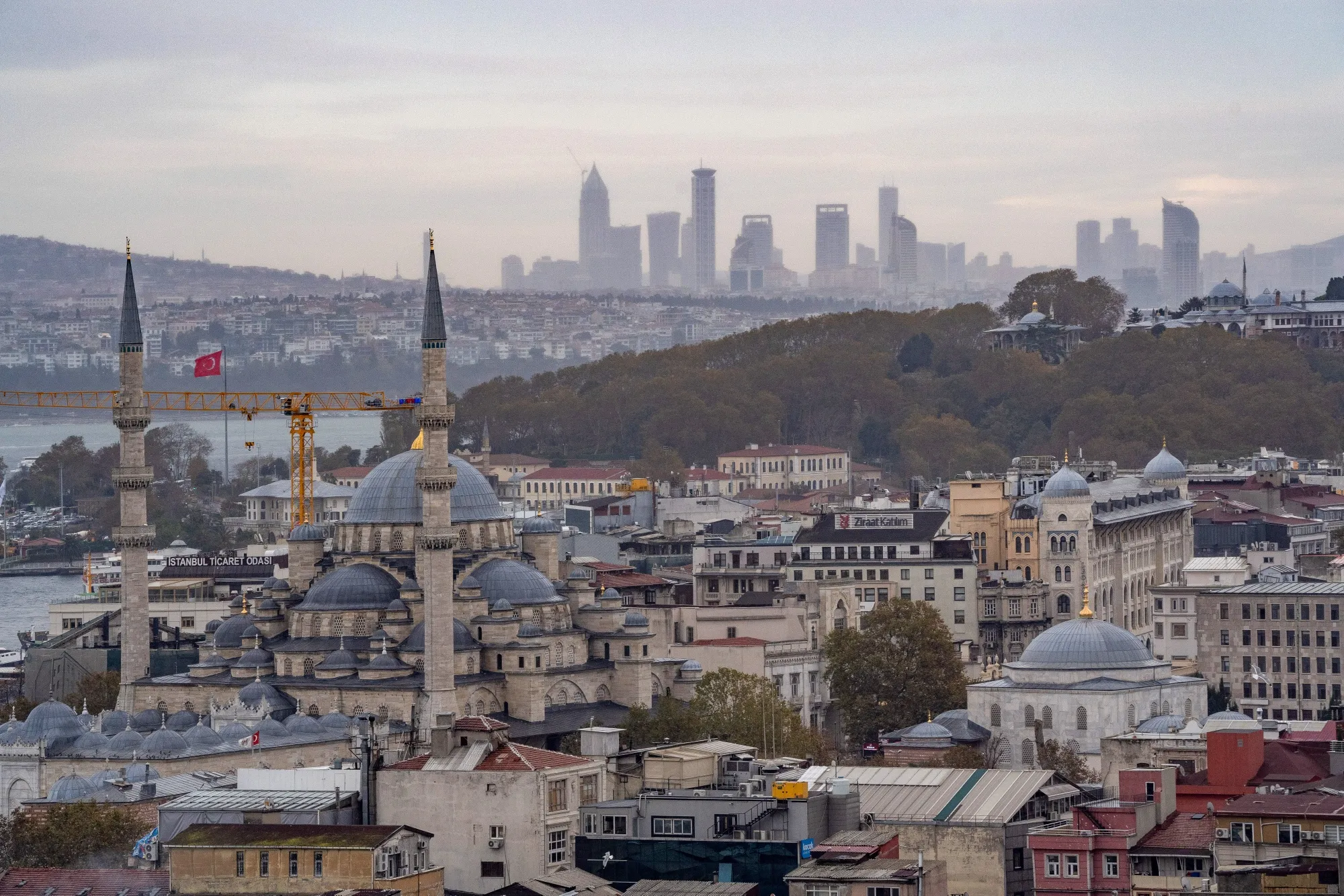 Residential and commercial buildings in Istanbul.