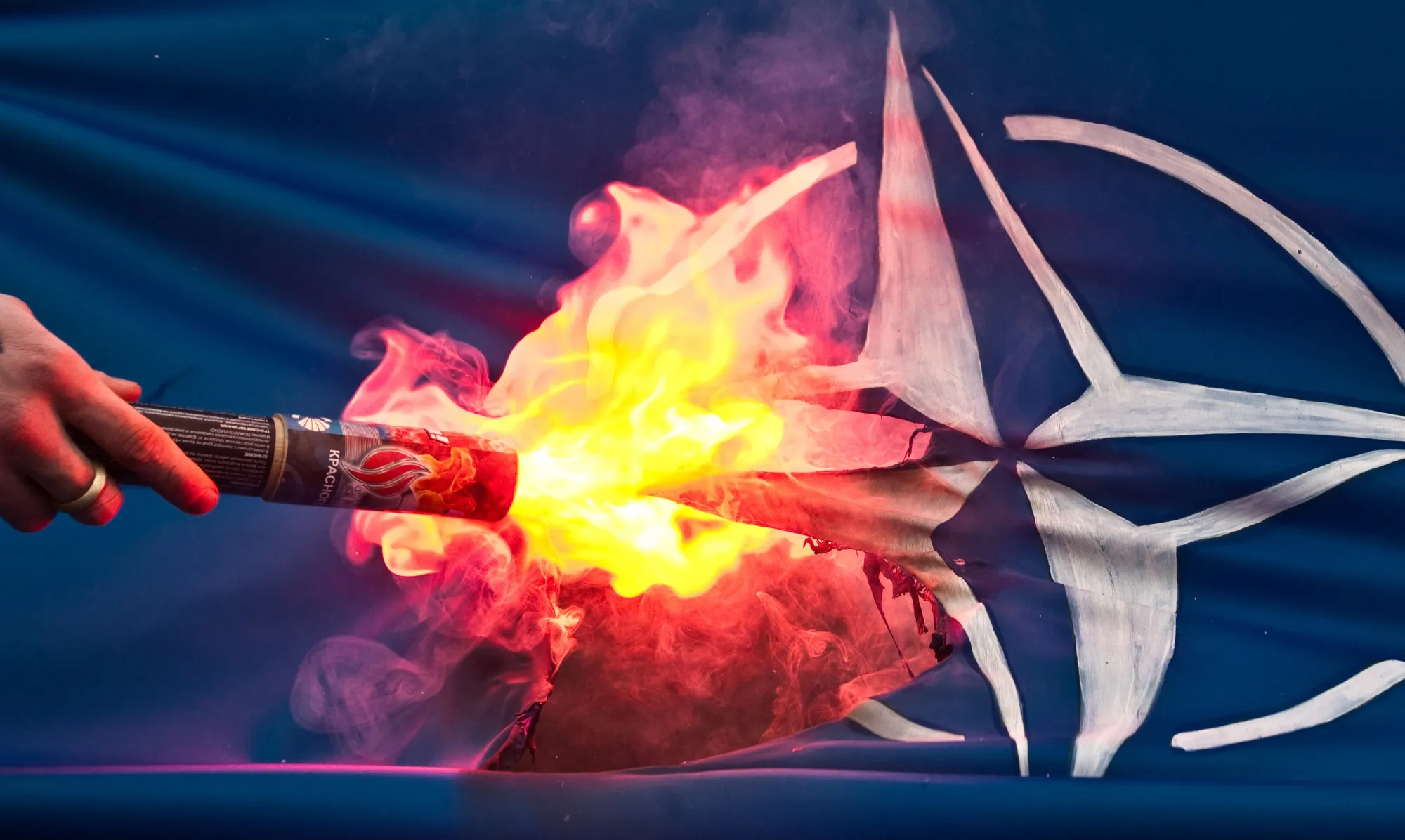 A burning threat to NATO.&nbsp;