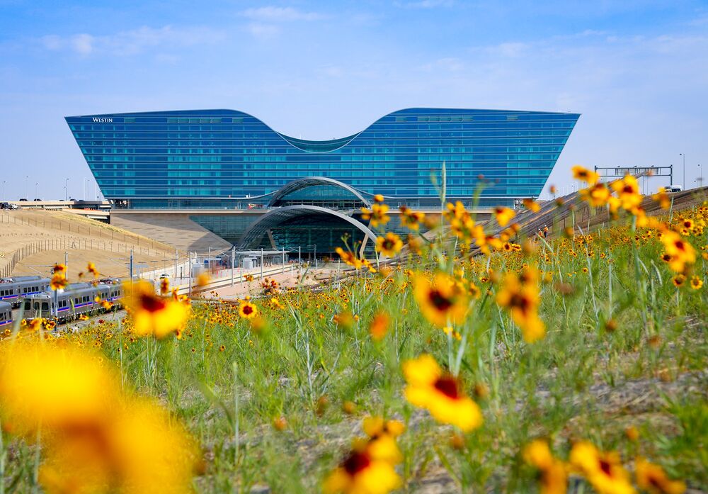 Why Some Airports Are Getting Posh Hotels Bloomberg Source Denver International Airport