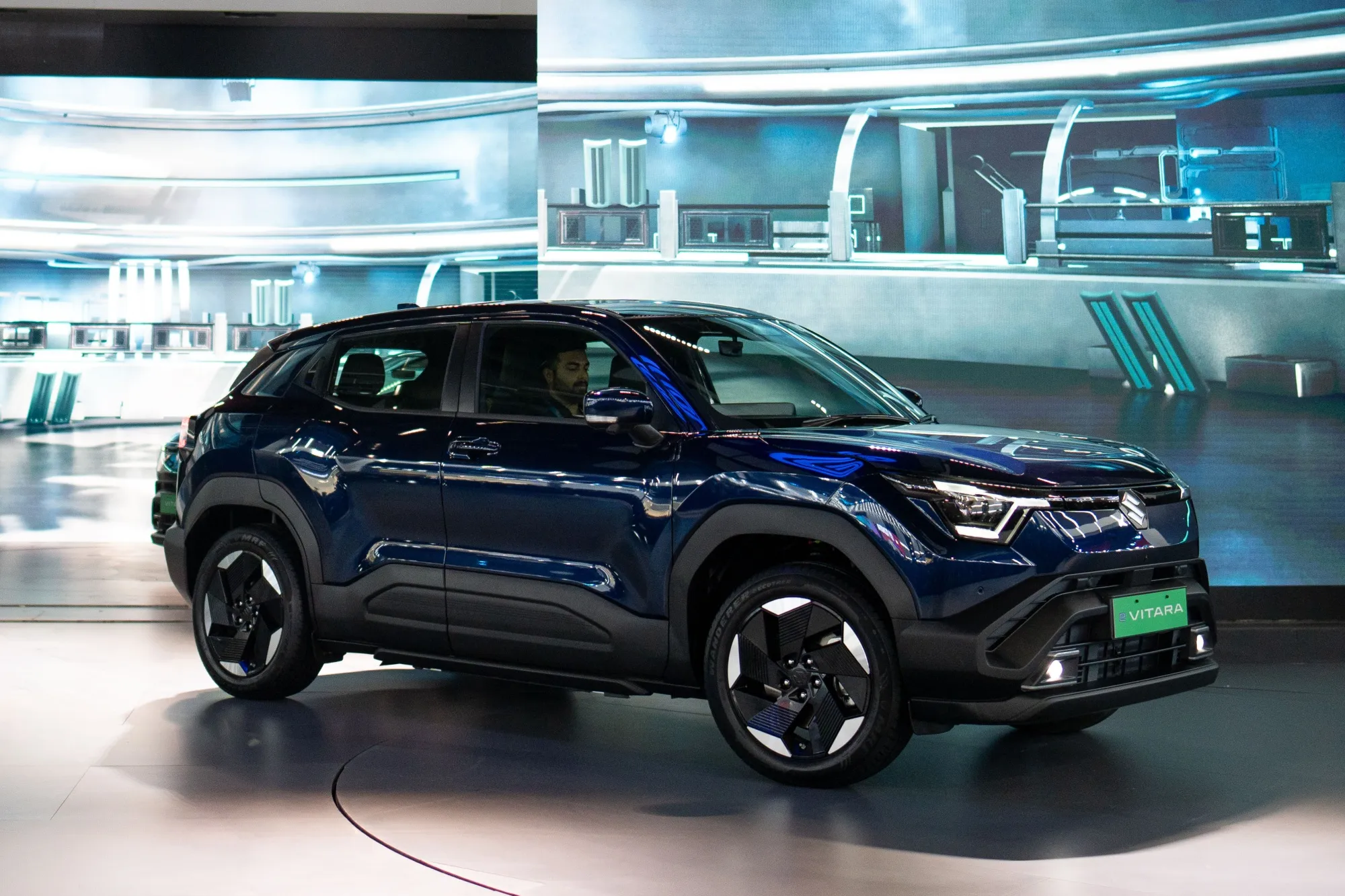 Maruti Suzuki India Ltd. unveiled e VITARA during the Bharat Mobility Global Expo in New Delhi on Jan. 17, 2025.