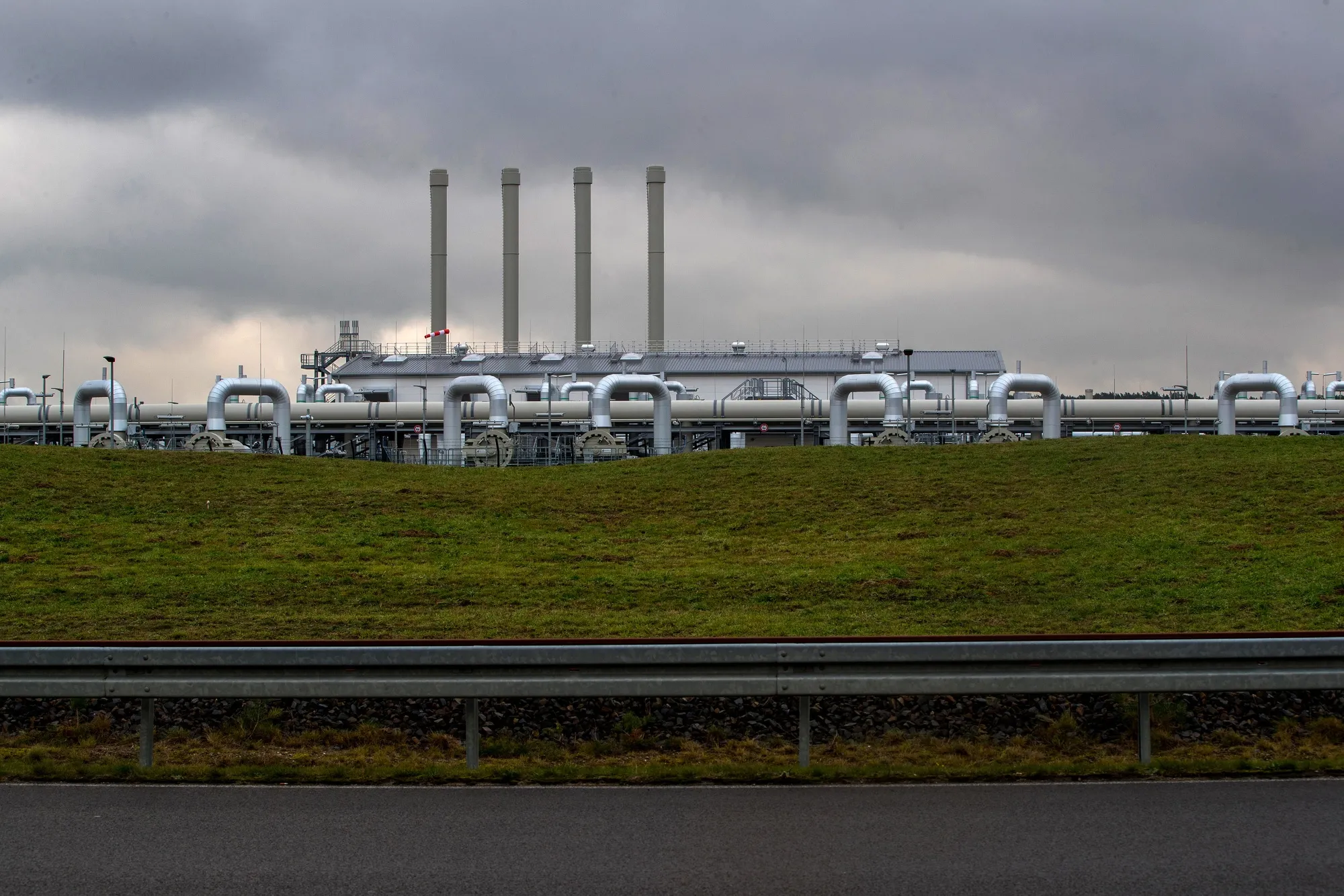 The Nord Stream 2 gas receiving station in Lubmin, Germany, on Nov. 12.