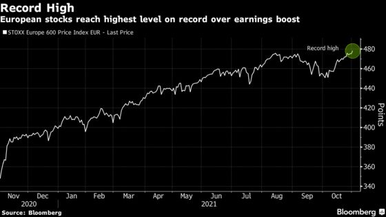 European Stocks Advance to a Record as Earnings Boost Appetite