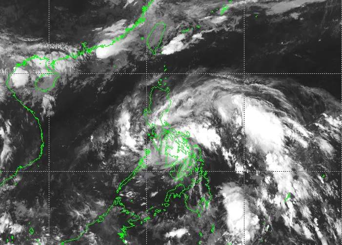 Tropical Depression Aghon on May 25.