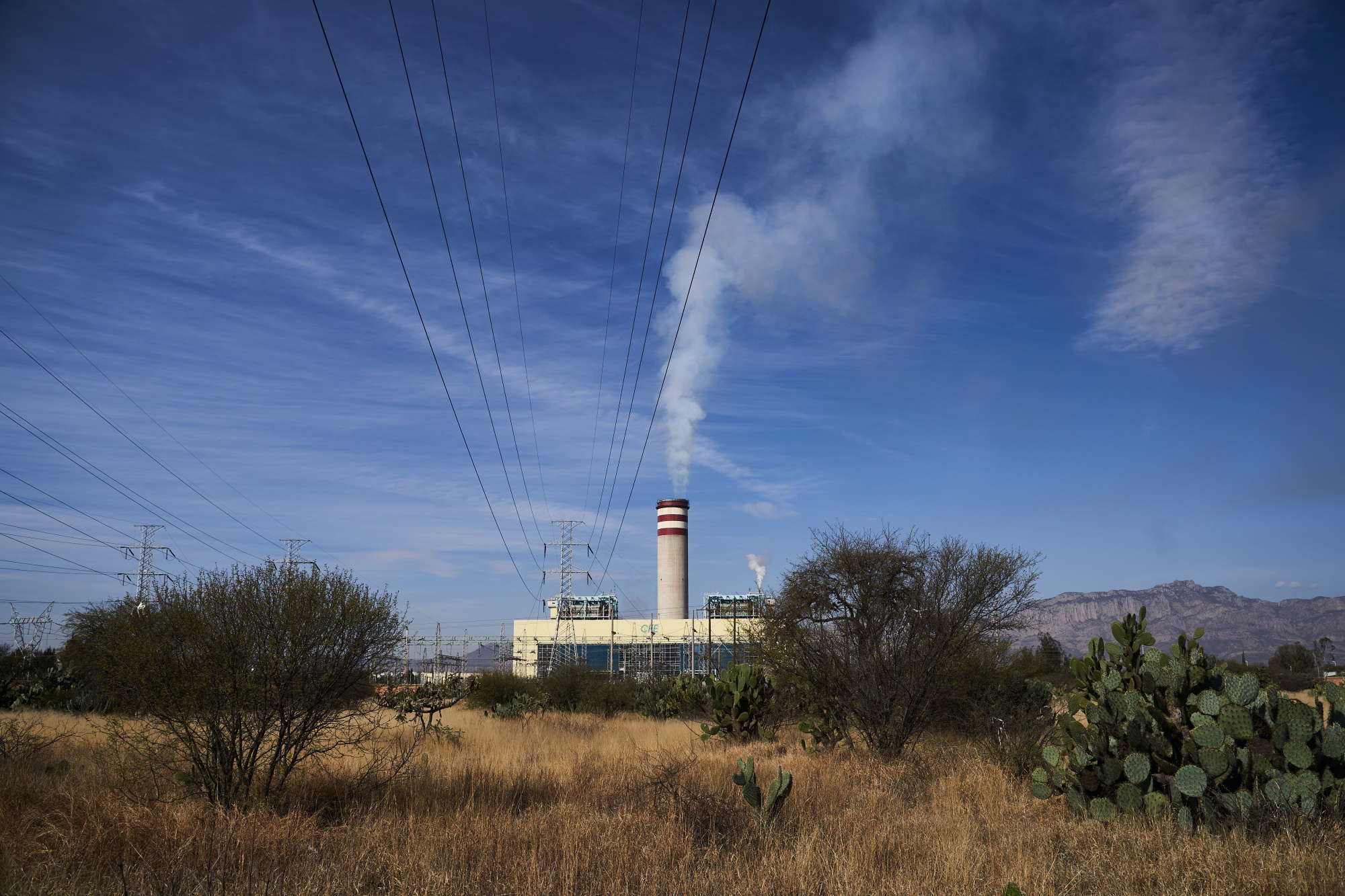 A thermoelectric power plant in Villa de Reyes, Mexico.