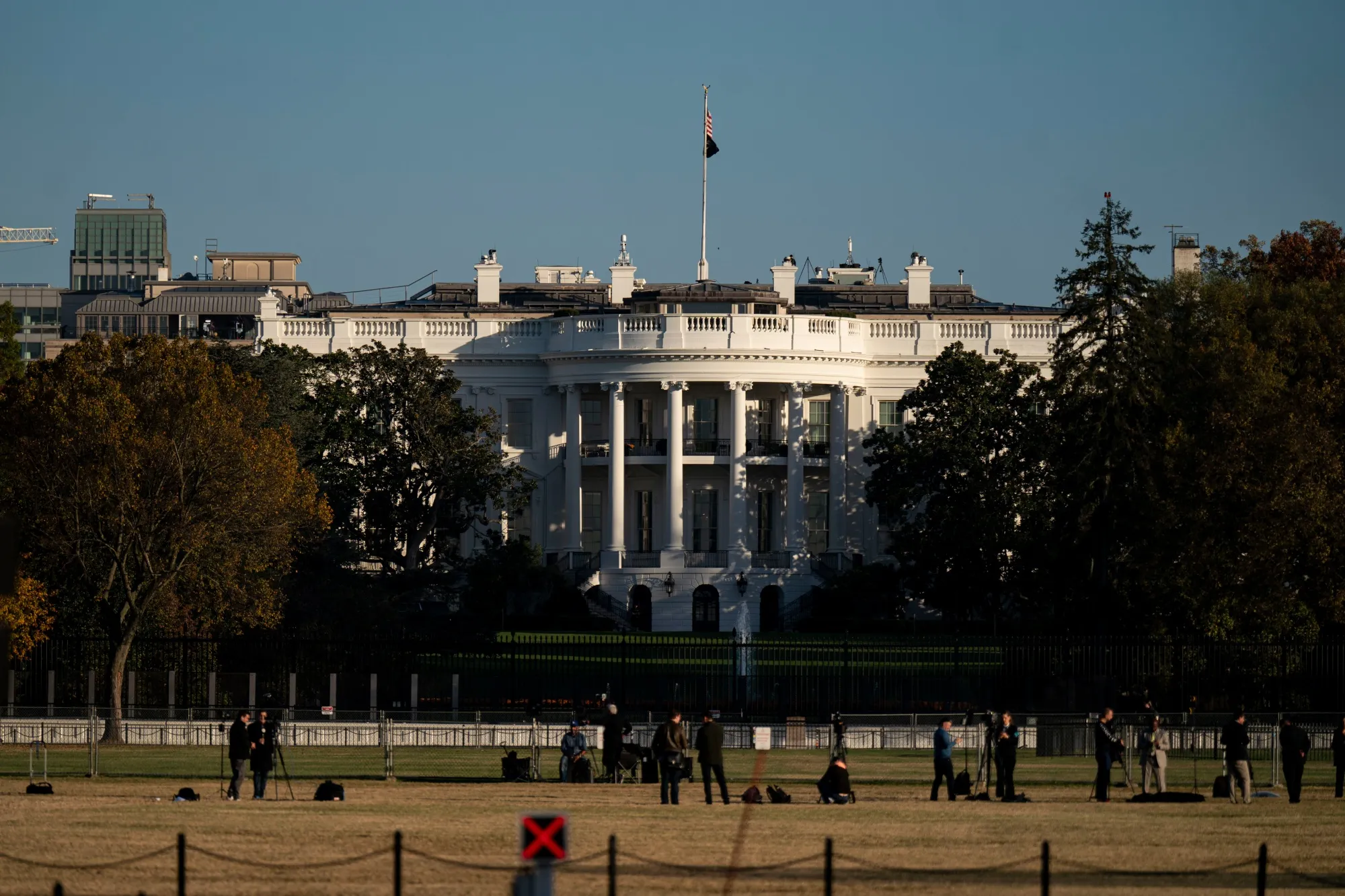 The White House in Washington, DC, US.