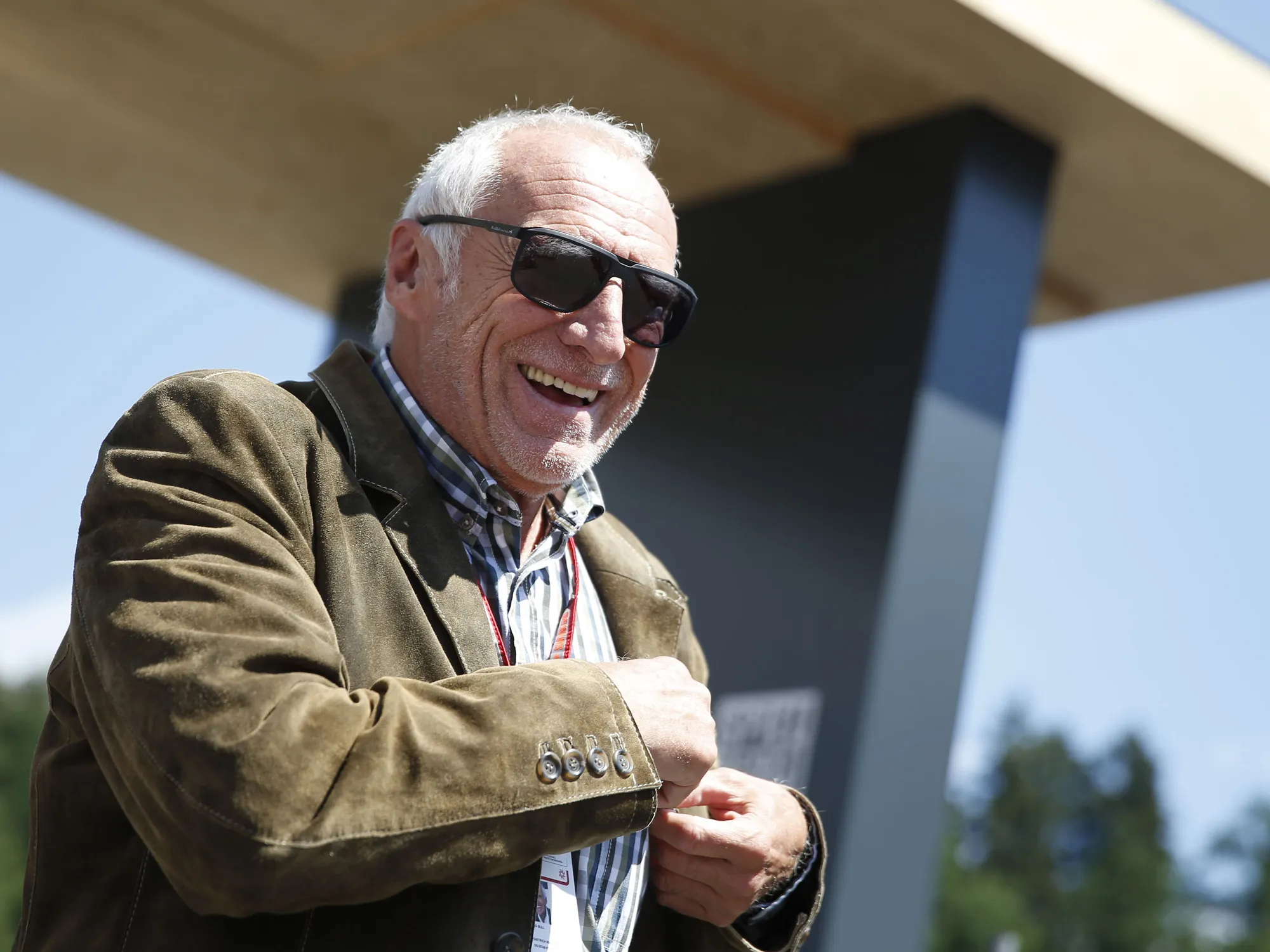 Dietrich Mateschitz at the Austrian Formula One Grand Prix in Spielberg, Austria, in 2018.