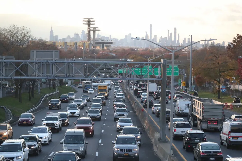 Pre-Thanksgiving traffic on the Long Island Expressway in 2018.
