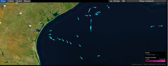 Tankers Flee Deeper Into Gulf as Nicholas Heads for Texas Ports