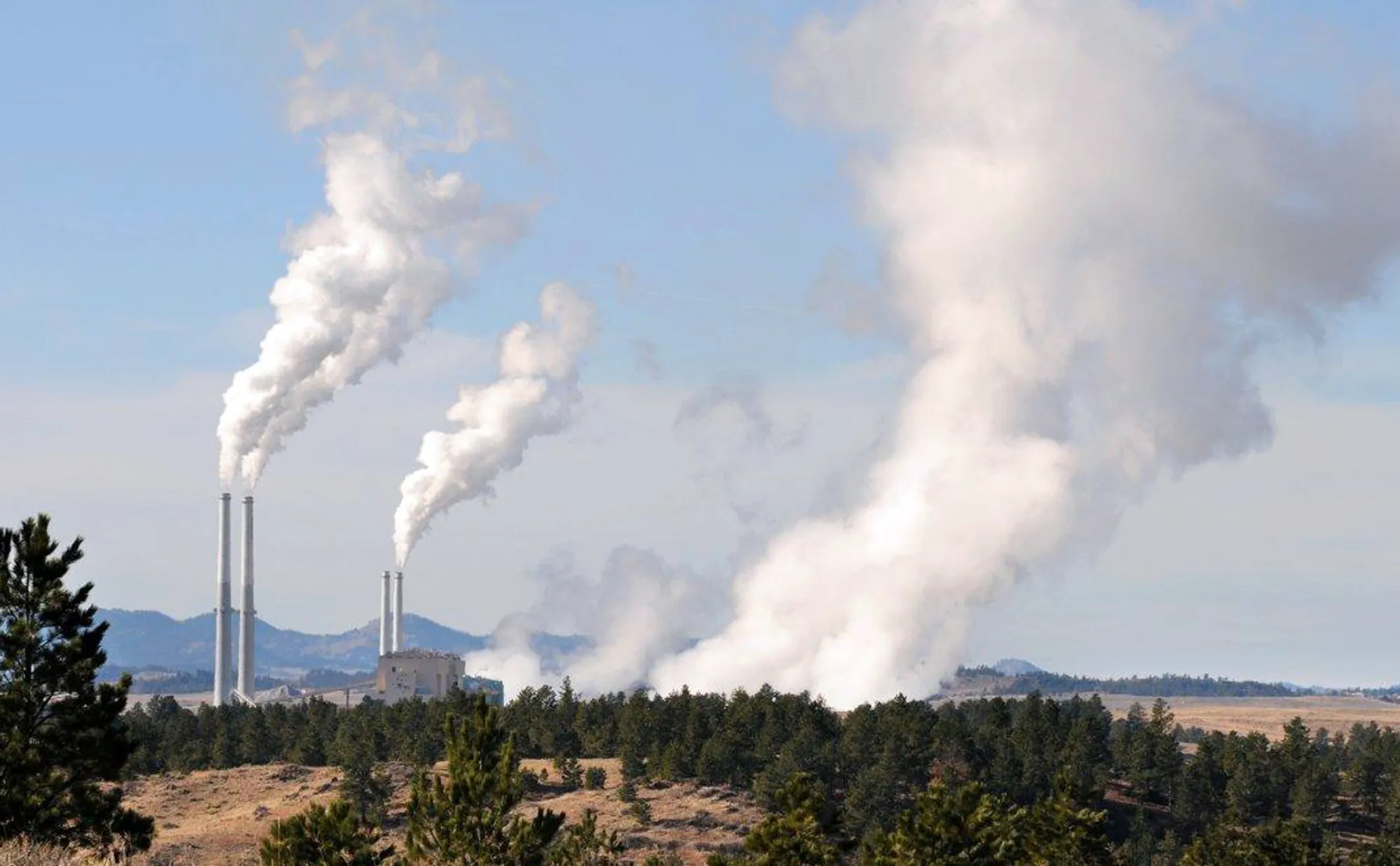 The coal-fired power plant in Colstrip, Montana.&nbsp;