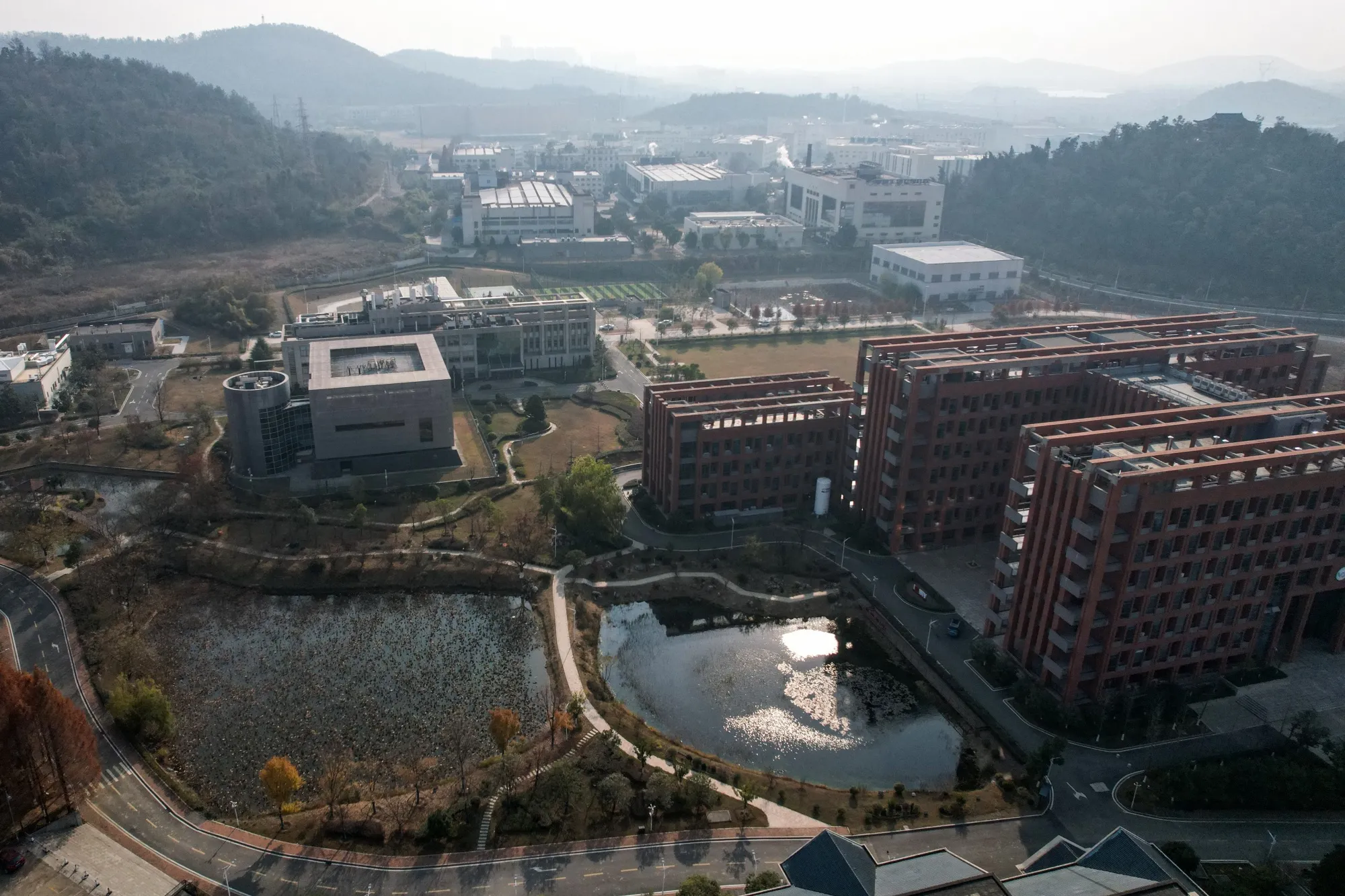 The P4 laboratory L on the campus of the Wuhan Institute of Virology.