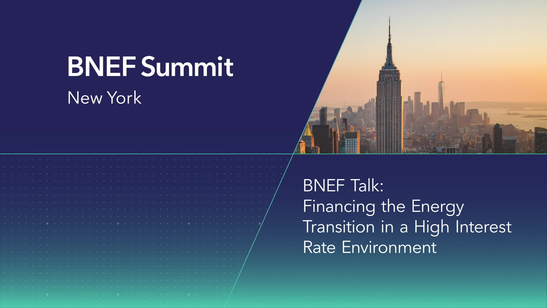 Watch BNEF Talk Financing the Energy Transition in a High Interest Rate Environment Bloomberg