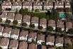 Aerial Views Of Silicon Valley Housing And Tech Campuses