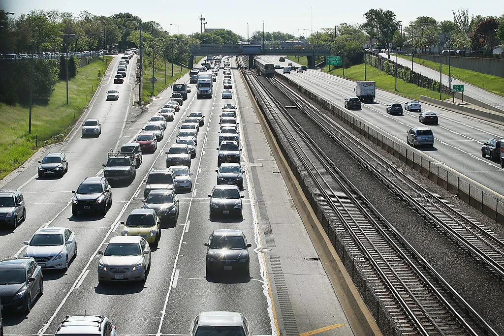Traffic: a rare sight these days.