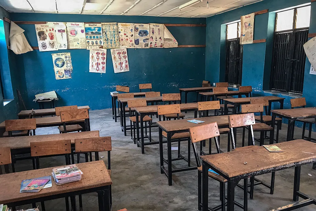 A classroom at St. Mary's Catholic School in Papiri, Agwarra local government, Niger state, on Nov. 23.