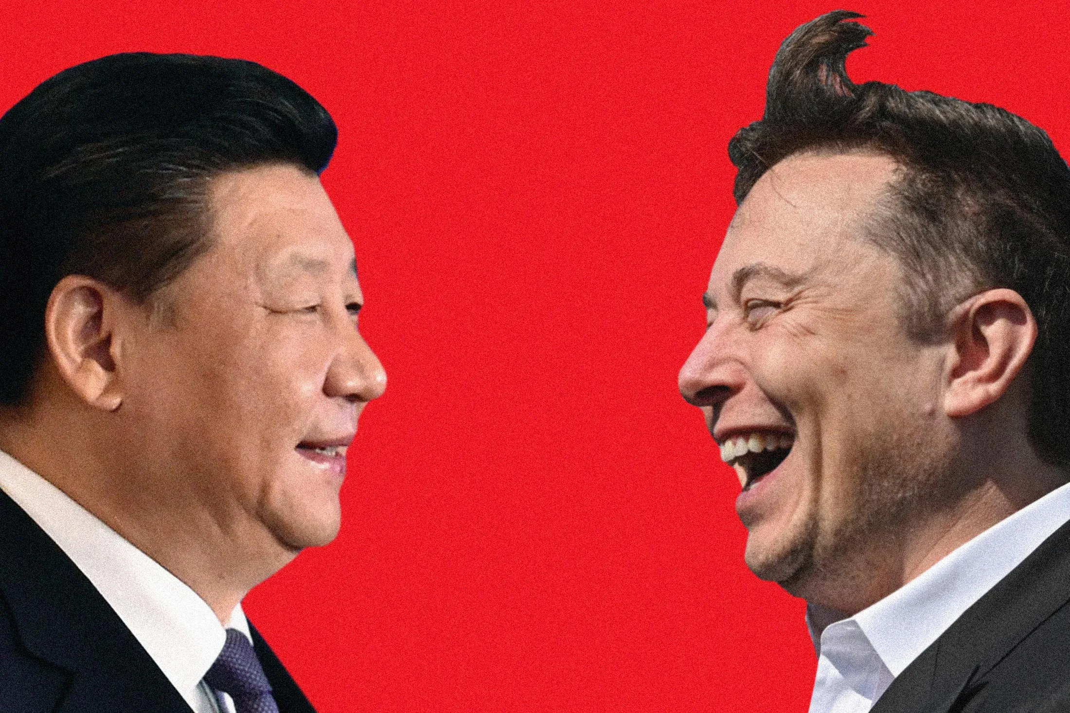 Chinese President Xi Jinping and Tesla CEO Elon Musk.&nbsp;