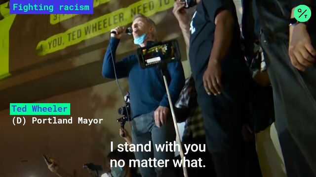 Portland Mayor Ted Wheeler Tear Gassed By Federal Agents Bloomberg