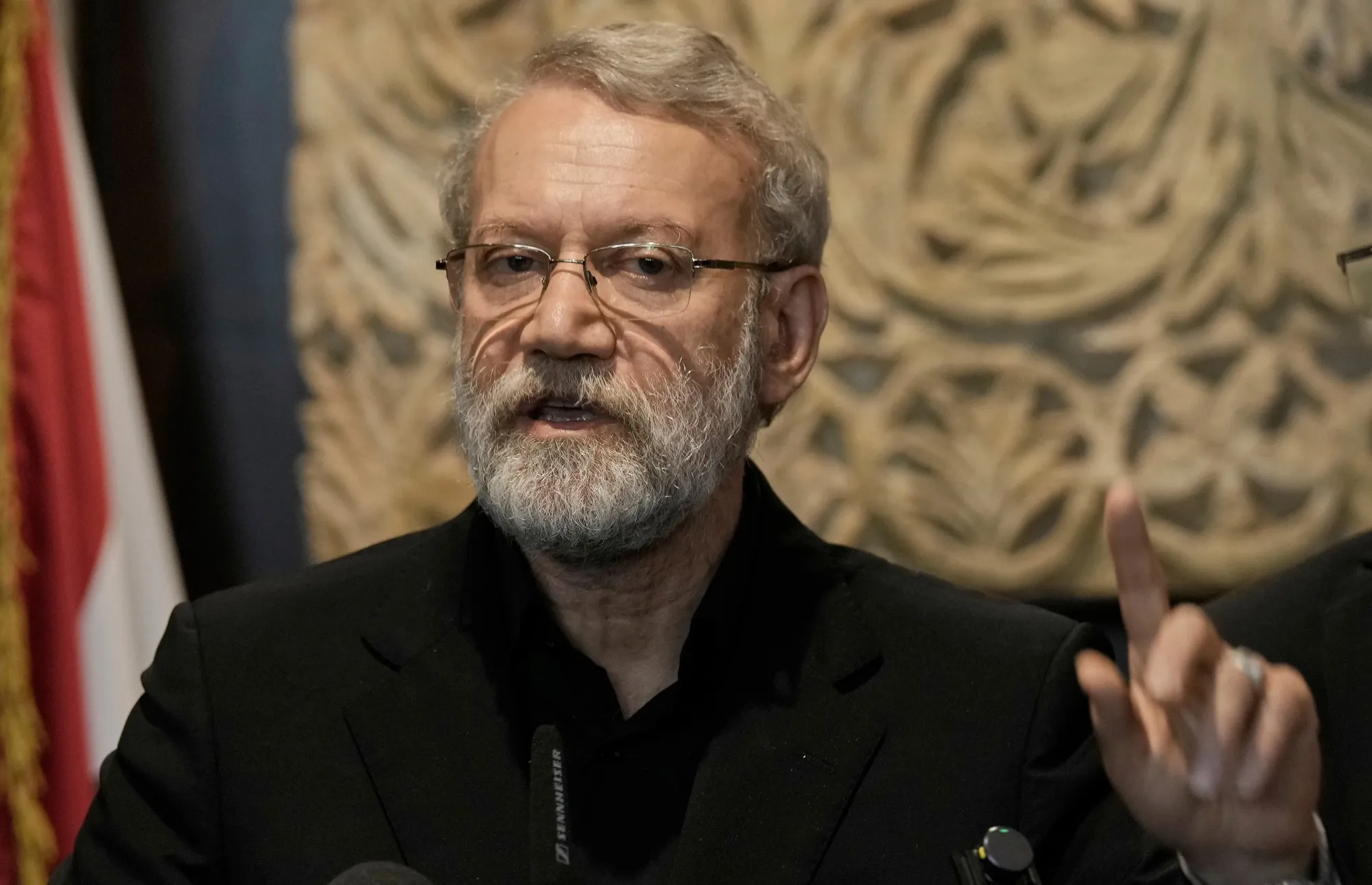 Ali Larijani in Beirut, Lebanon, in 2025.