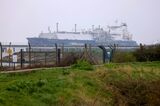 LNG Ship Gaslog Gibraltar At Isle Of Grain Terminal