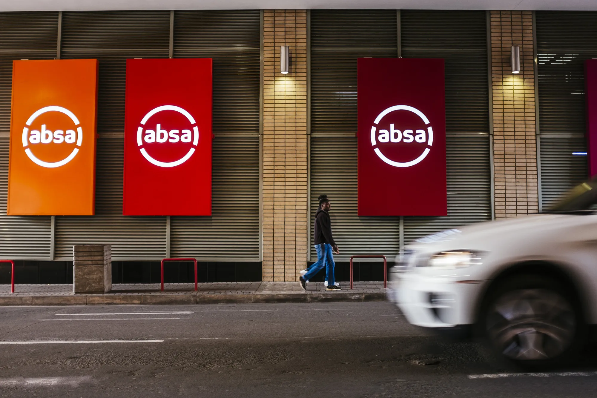 Outside the Absa Group Ltd. headquarters in Johannesburg, South Africa.