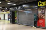 A closed Pasty Shop during a nationwide rail strike, at London Euston railway station on Dec. 13.