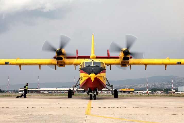 Hellenic Air Force Prepares Water Bombers For Fire Season