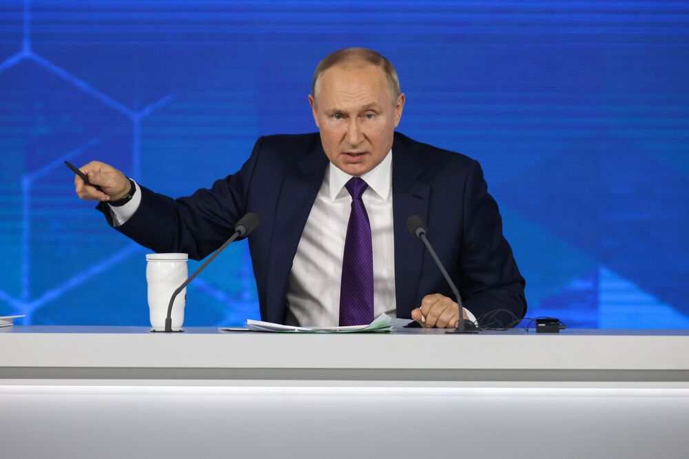 Russia's President Vladimir Putin Annual News Conference