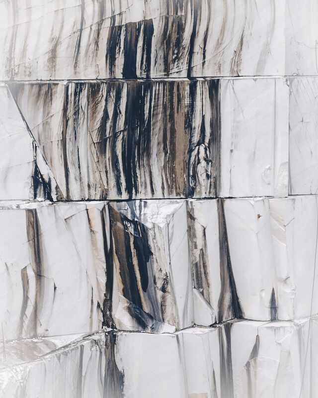 Marble at a quarry in Carrara.