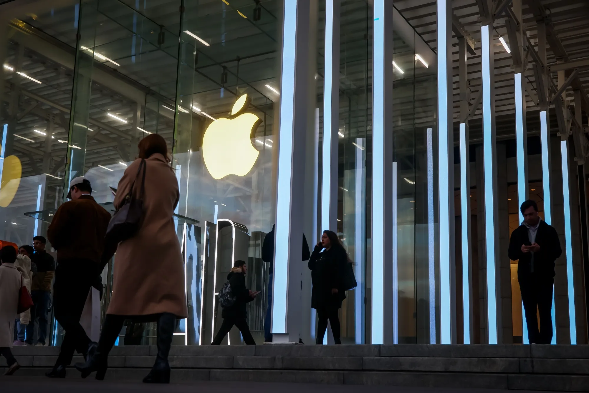 The Apple Fifth Avenue store in New York.