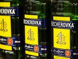 Becherovka seen on the store shelf. Becherovka ), formerly