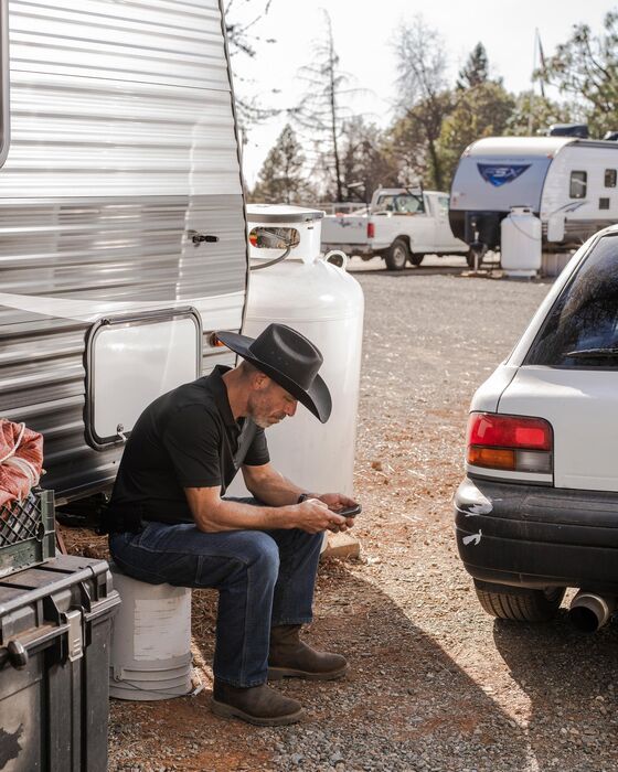 While Wall Street Fights Over PG&E, Fire Victims Are Living in Trailers