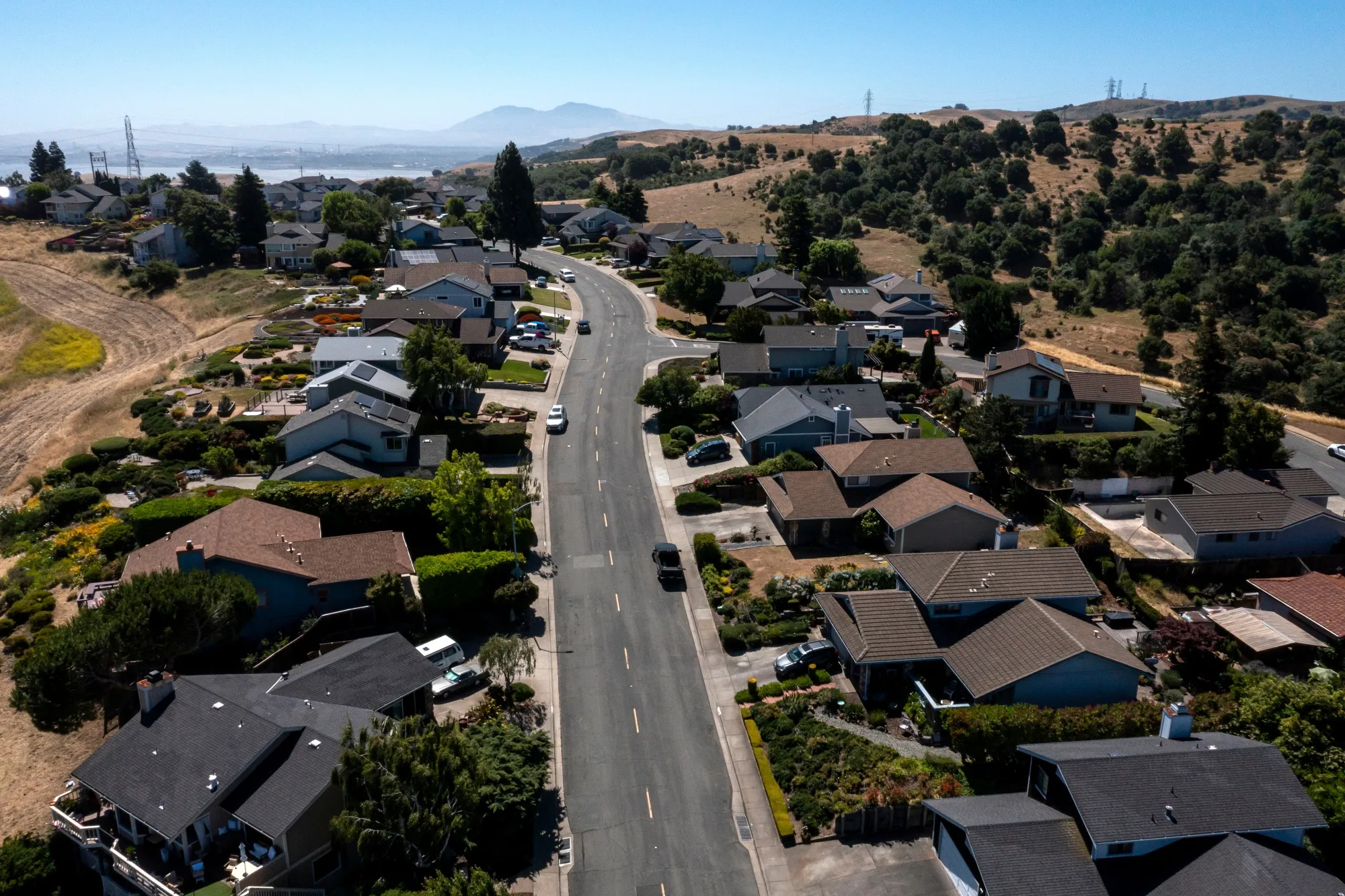 Residential homes in Crockett, California.