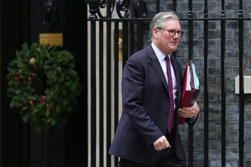 Keir Starmer departs Downing Street.