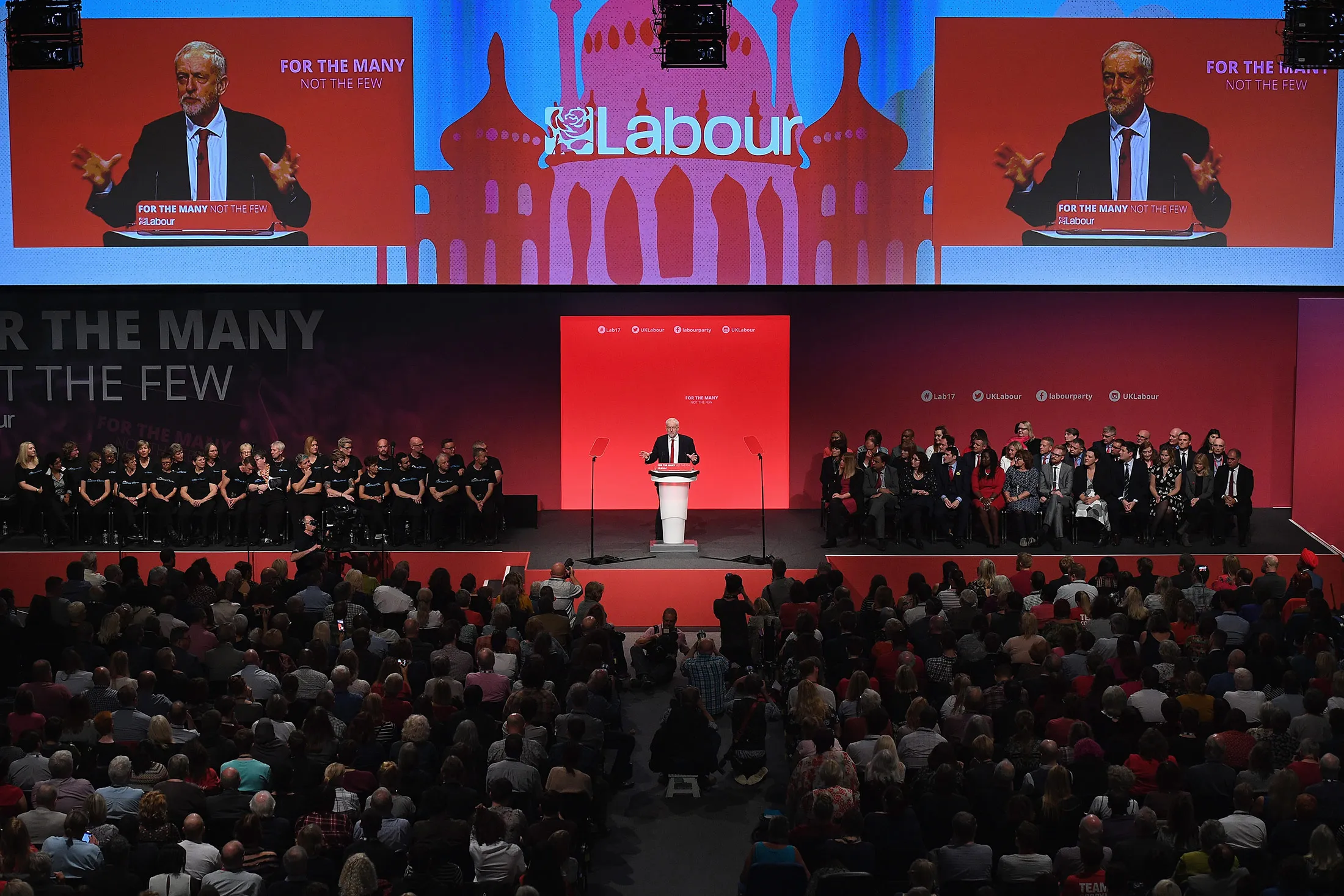 Jeremy Corbyn on the final day of the Labour Party conference on Sept. 26.
