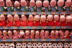 Peppa pig soft toys on display at Hamleys toy store on Regent Street in London, U.K., on Thursday, Oct. 14, 2021. For the U.K., the supply crunch is more acute because it’s more dependent on trade than many other advanced economies and because Brexit exacerbated a trucker shortage.