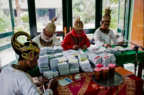 Election Officers in Traditional Costume