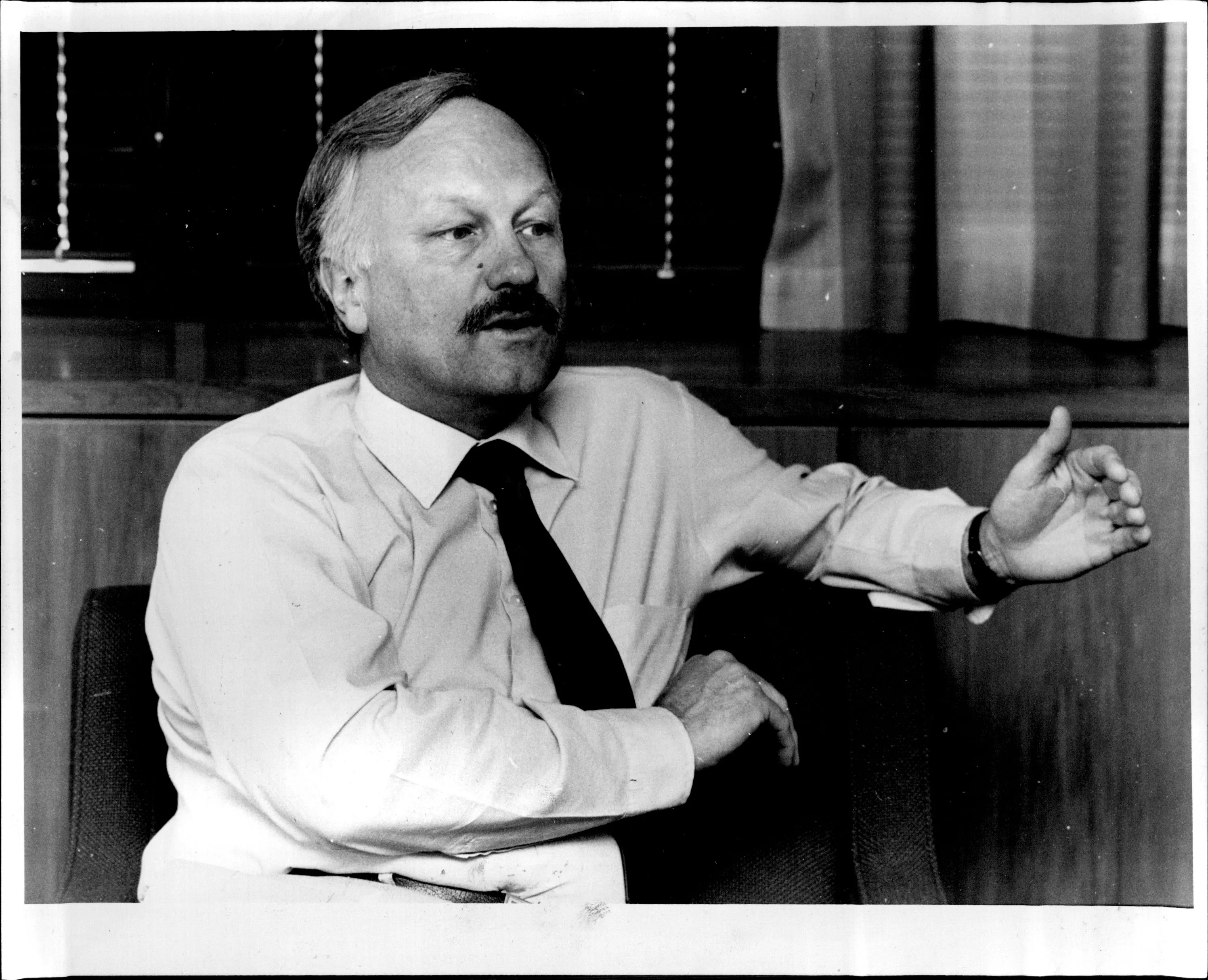 New Zealand Finance Minister Roger Douglas in 1985.