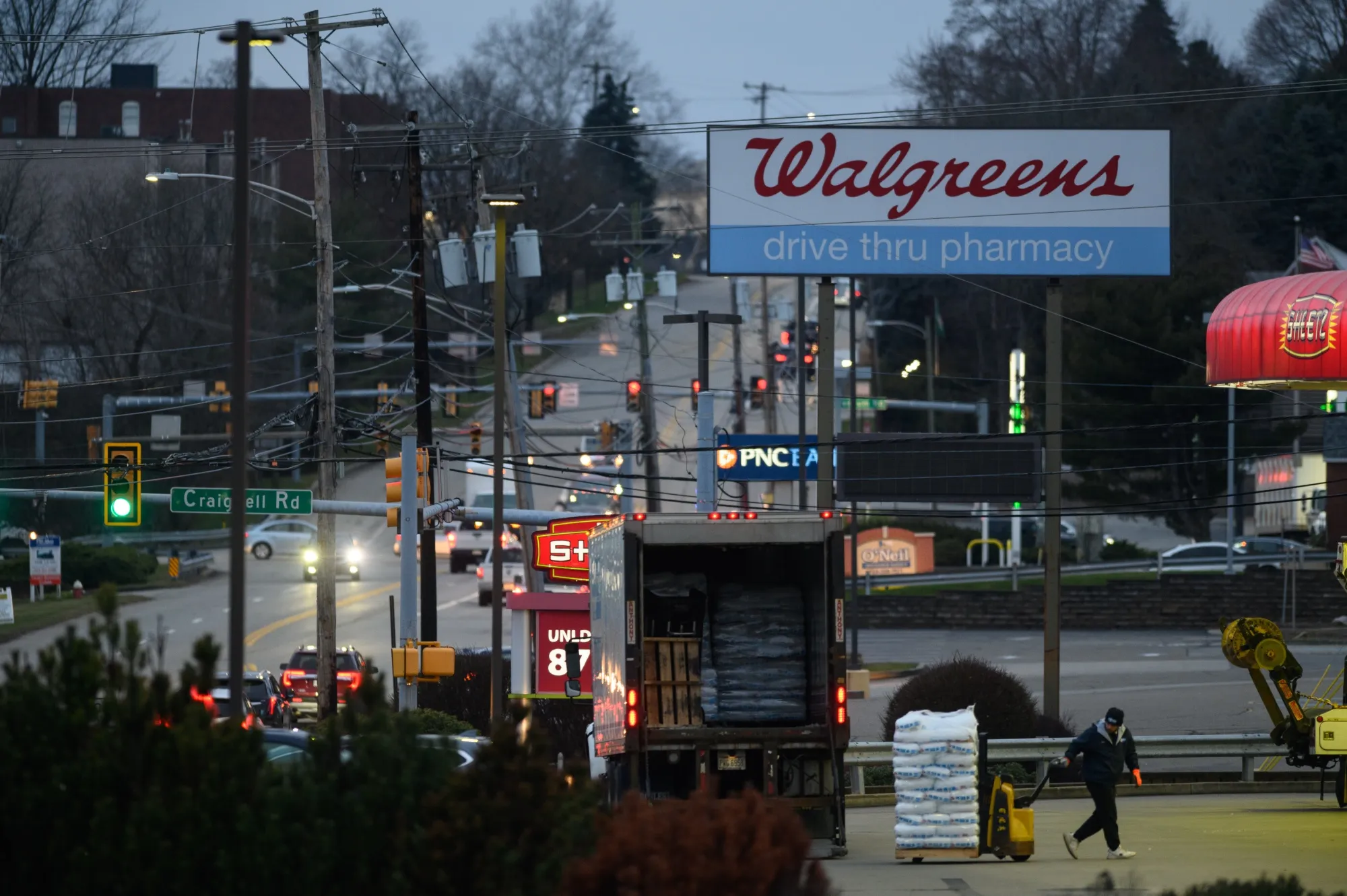 A Walgreens store in New Kensington, Pennsylvania, US.