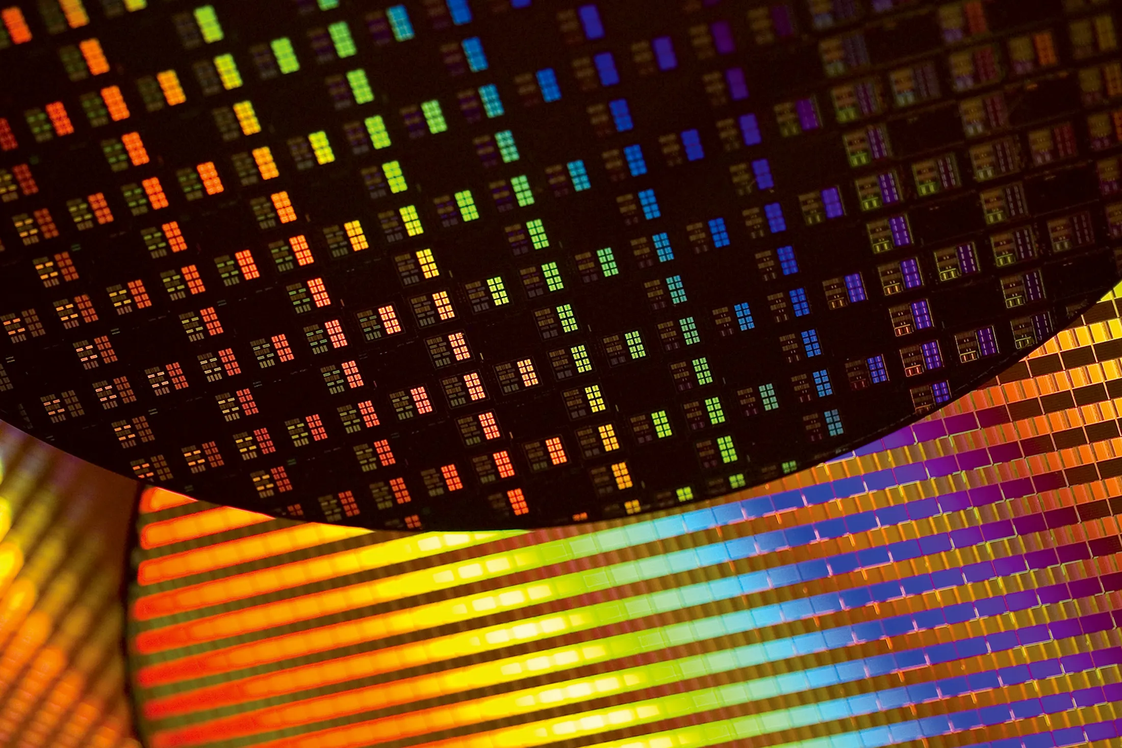 A 12-inch wafer semiconductor.