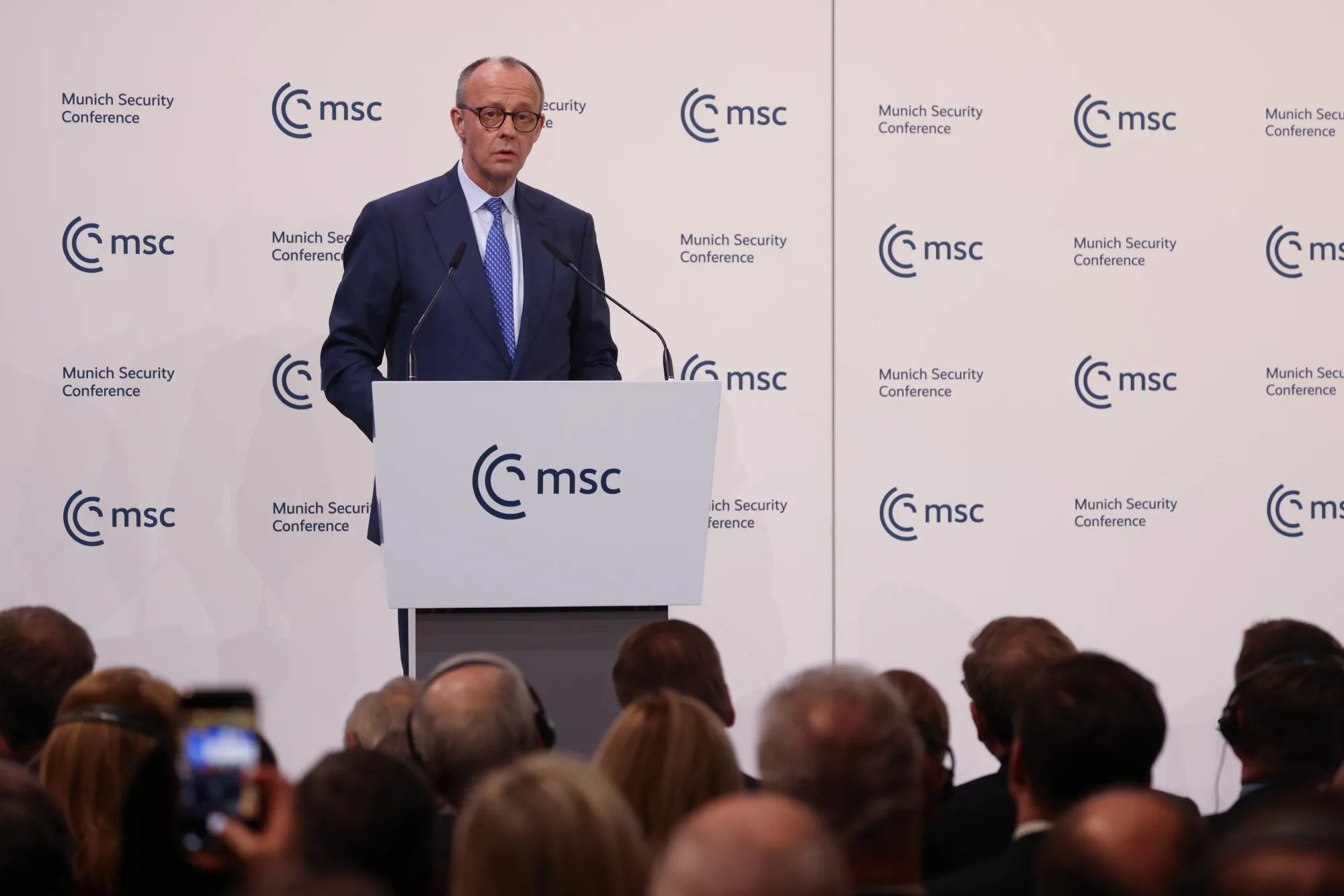 Friedrich Merz on Feb. 13.