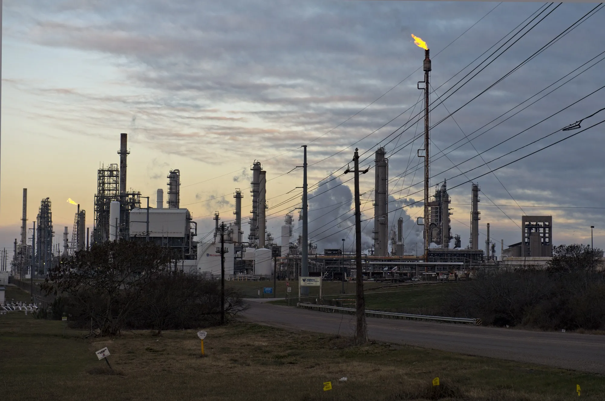 A natural gas refinery in Corpus Christi, Texas.