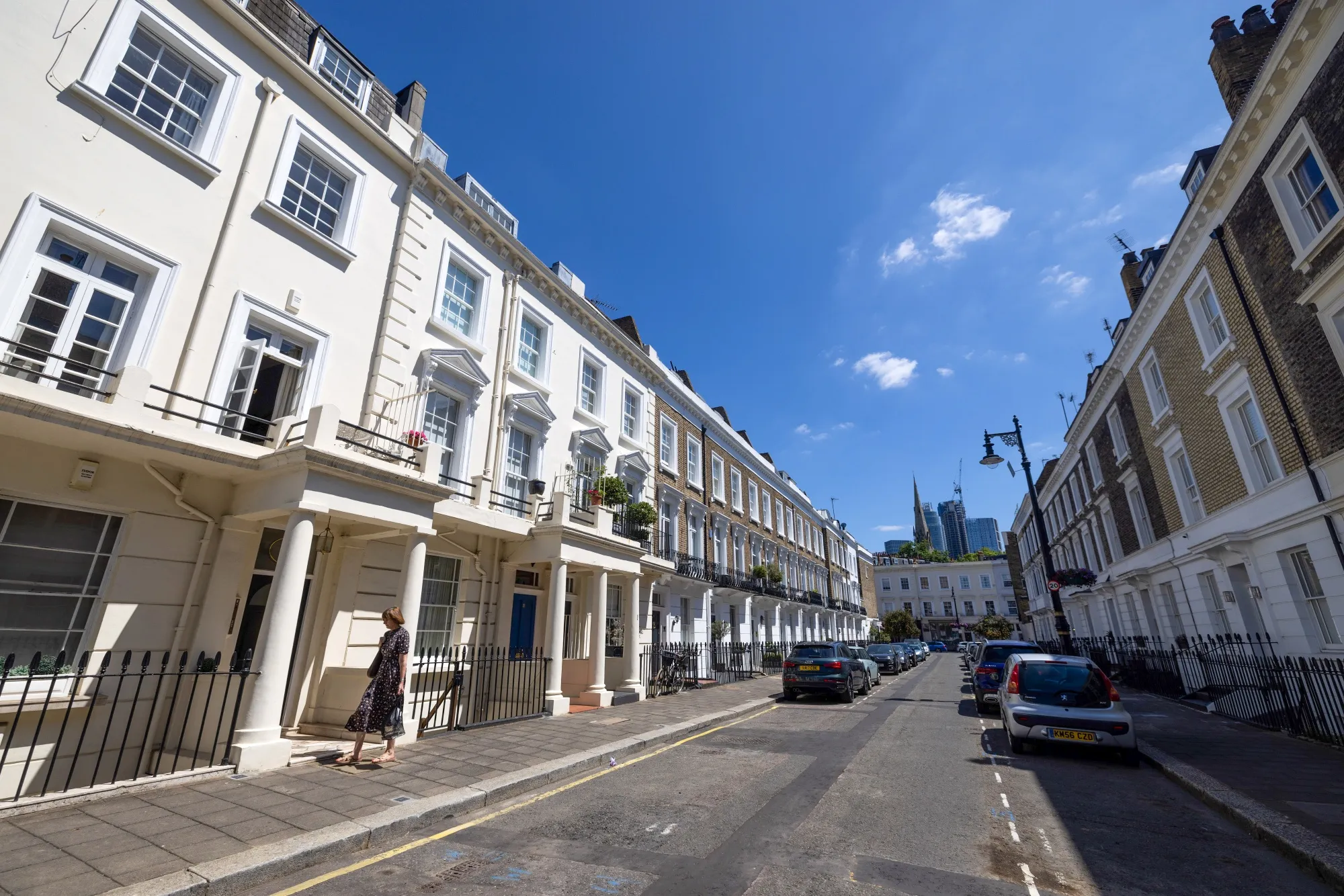 Residential properties in Pimlico in London.