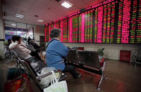 China’s Stock-Index Futures Rise, Signaling First Gain This Week