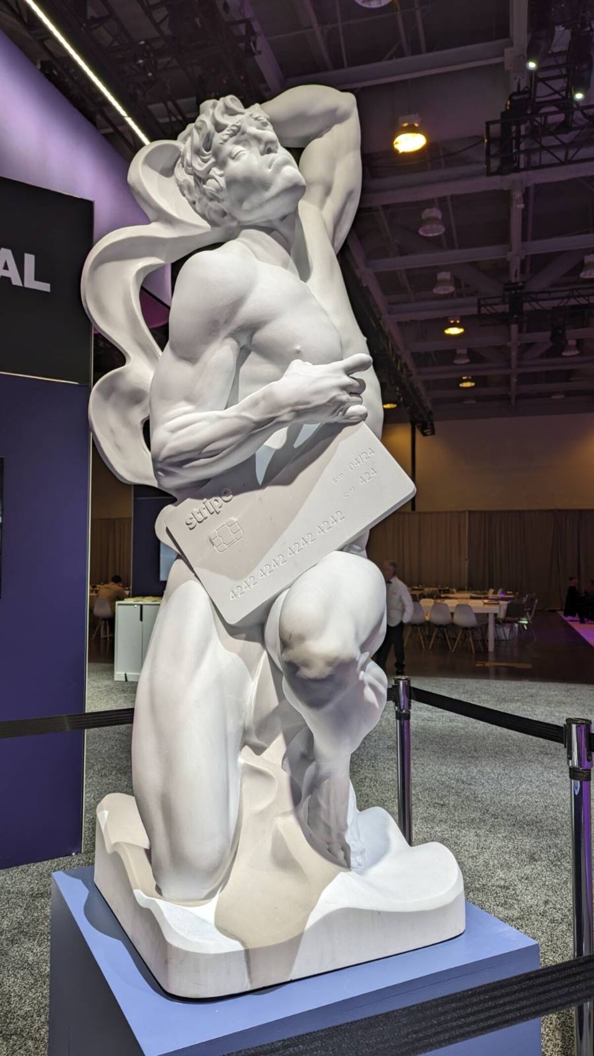 The Startup Behind the Viral Marble Statue at the Stripe Conference - Bloomberg