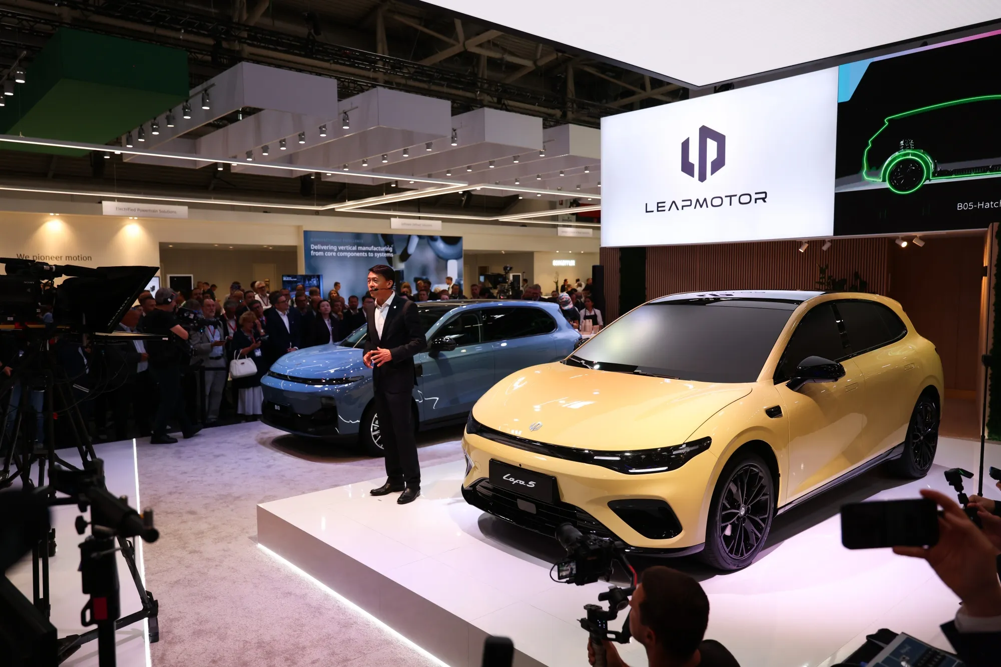 Xin Tianshu, CEO of Leapmotor International, at the IAA Mobility 2025 expo in Munich, Germany, on Monday, Sept. 8, 2025.