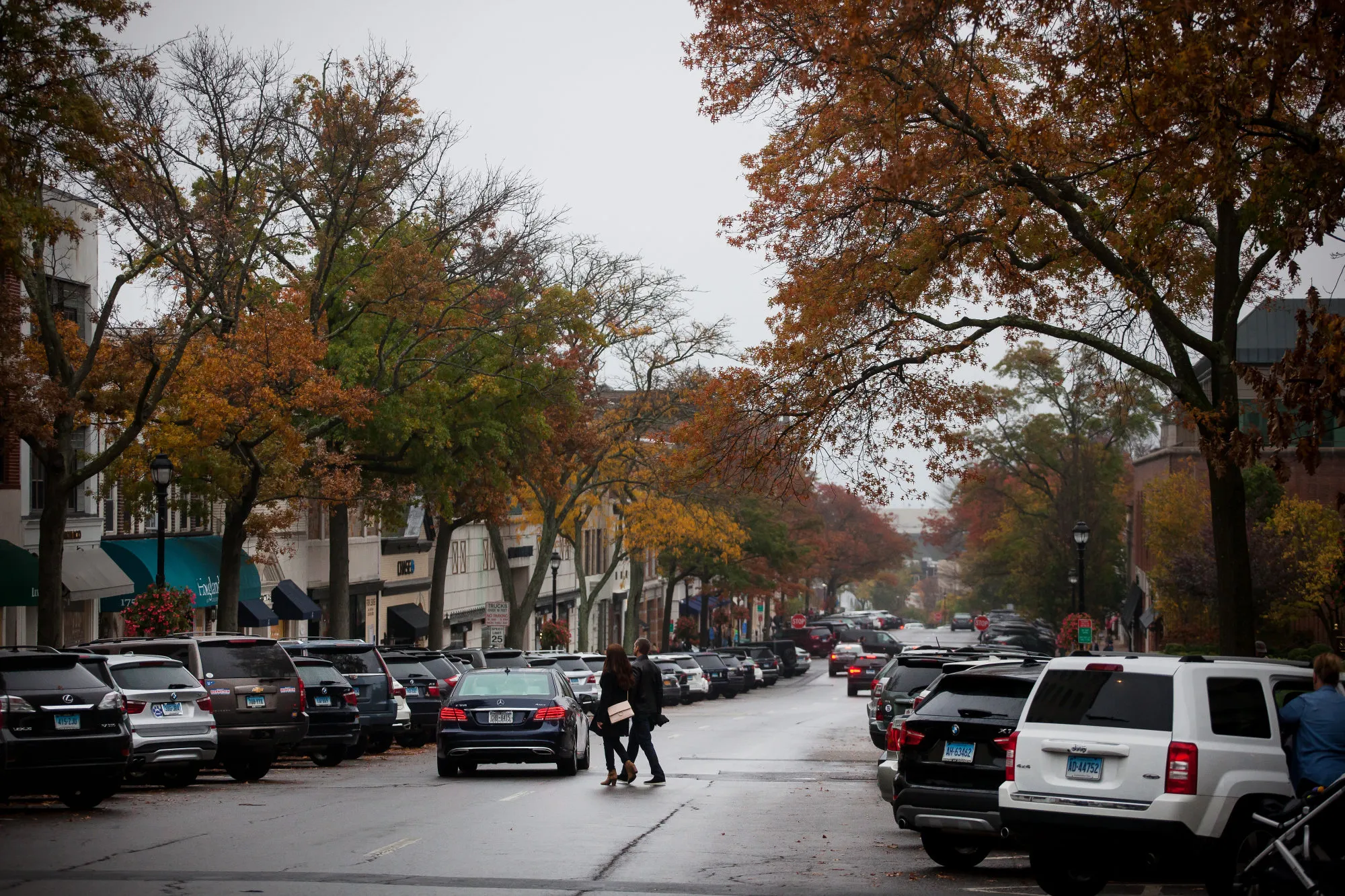 Greenwich Avenue in Greenwich, Connecticut.