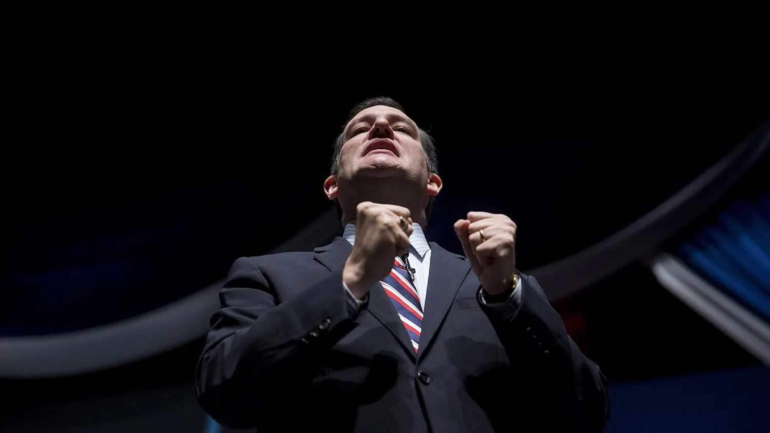 Senator Ted Cruz, a Republican from Texas and U.S. 2016 presidential candidate, speaks during the South Carolina Freedom Summit hosted by Citizens United and Congressman Jeff Duncan in Greenville, South Carolina, U.S., on Saturday, May 9, 2015. The Freedom Summit brings grassroots activists from across South Carolina and the surrounding area to hear from conservative leaders and presidential hopefuls.

