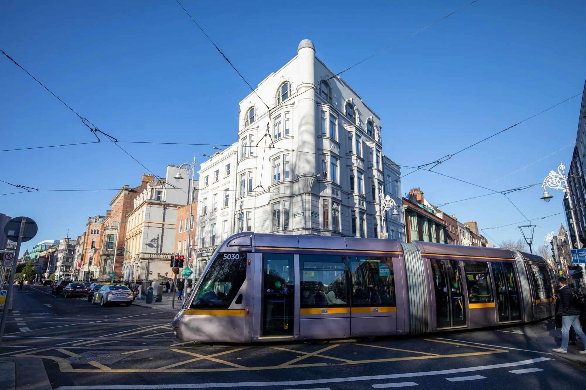 A Luas tram in Dublin.
