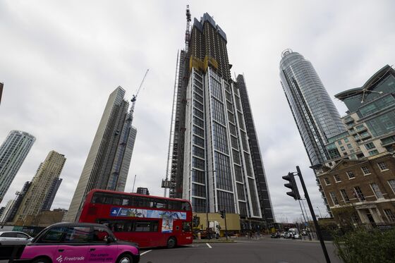 China’s Property Woes Engulf London with Stalled Projects, Sales